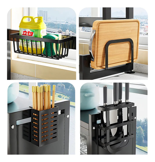 Soportes multifuncionales para cocina 🍽️🍎🥦 Escurre y organiza tus platos