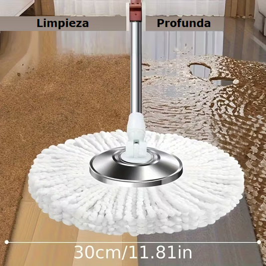 Trapeador Giratorio 360° con Balde / Higiene y limpieza rápida