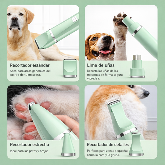 Máquina Cortapelo 4 en 1 para Mascotas
