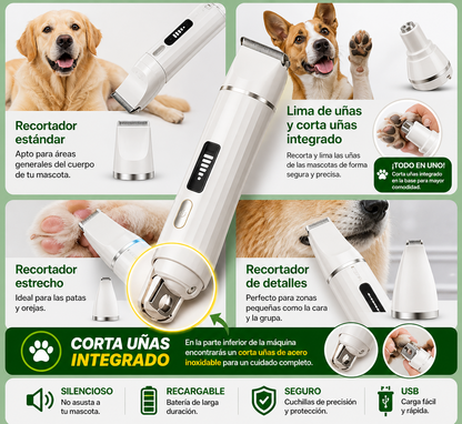 Máquina Cortapelo 5 en 1 para Mascotas