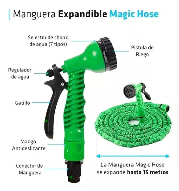 Manguera mágica expandible 15 metros
