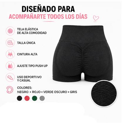 Realza tu Figura al Instante 🍑 Short Push Up Levanta Cola PACK X 2🔥