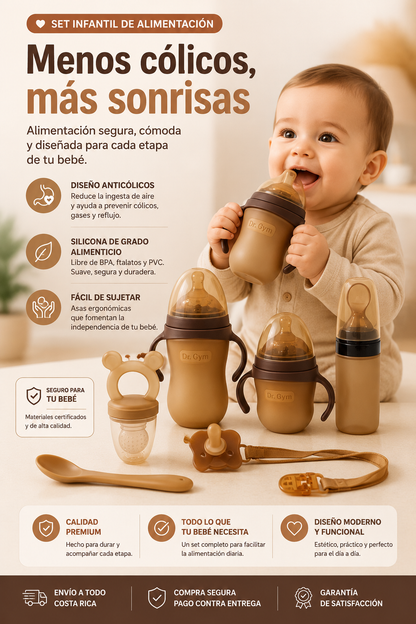 👶 Alimenta a Tu Bebé con Más Comodidad y Menos Cólicos | kit premium Infantil de Alimentación Anticólicos