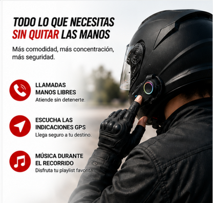 🎧 Conduce Seguro Sin Sacar Tu Celular | Manos Libres Bluetooth para Casco