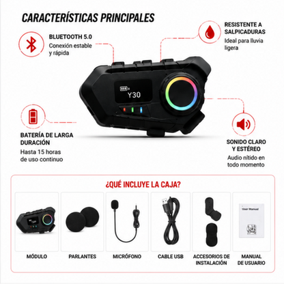 🎧 Conduce Seguro Sin Sacar Tu Celular | Manos Libres Bluetooth para Casco
