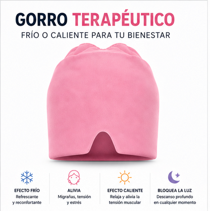 😌 Gorro Terapéutico de Gel 2 en 1 Frío & Calor | Frescura, Relajación y Confort para tus Momentos de Descanso
