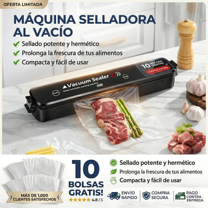 Selladora de bolsas al vacío con set bolsas de regalo!!!
