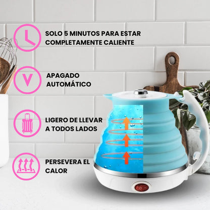 TETERA PLEGABLE / Agua caliente en minutos, estés donde estés