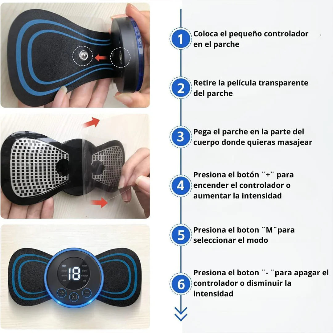 MINI MASAJEADOR CERVICAL ELÉCTRICO RECARGABLE USB