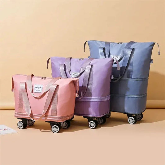 Bolso Expandible 3 niveles Incluye 4 ruedas removibles