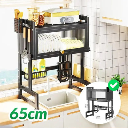 Soportes multifuncionales para cocina 🍽️🍎🥦 Escurre y organiza tus platos