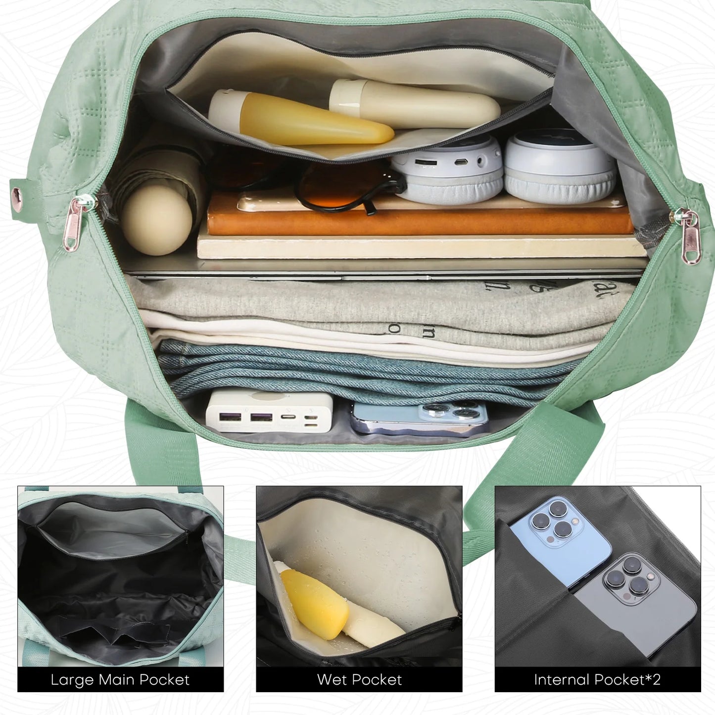 Bolso Expandible 3 niveles Incluye 4 ruedas removibles
