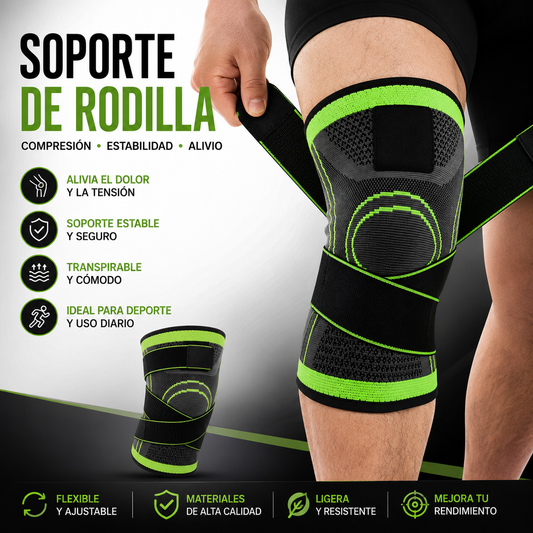 Camina, Trabaja, Entrena y Olvídate del Dolor / Rodilleras Ortopédicas con Bandas
