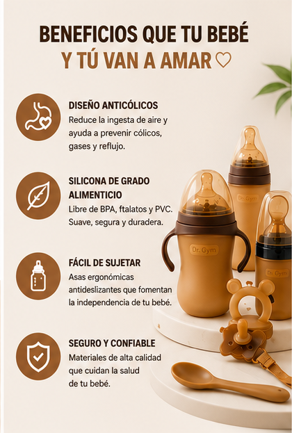 👶 Alimenta a Tu Bebé con Más Comodidad y Menos Cólicos | kit premium Infantil de Alimentación Anticólicos