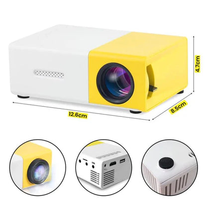 Convierte cualquier pared en un cine en segundos 🍿 Mini Proyector LCD Portátil