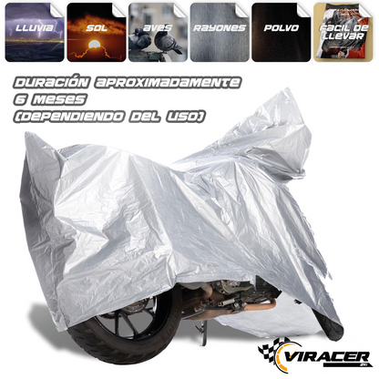 Protege tu moto del sol, lluvia y polvo en segundos 🚨 Cobertor Impermeable de Alta Resistencia para Moto
