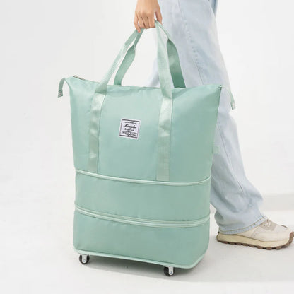 Bolso Expandible 3 niveles Incluye 4 ruedas removibles